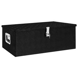 Vidaxl  Úložný box čierny 90x47x35, 5 cm hliníkový značky Vidaxl